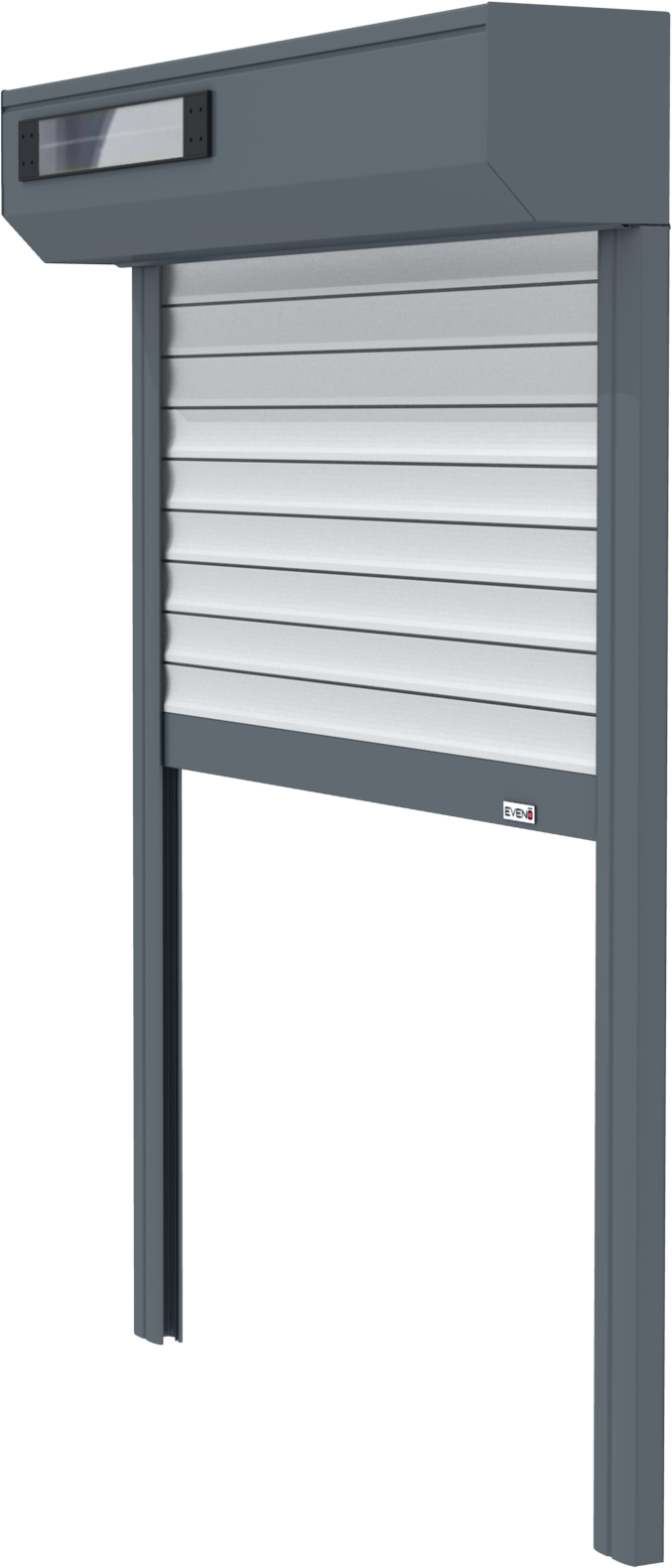 Volet Roulant Rénovation Solaire - Door (677x1579), Png Download