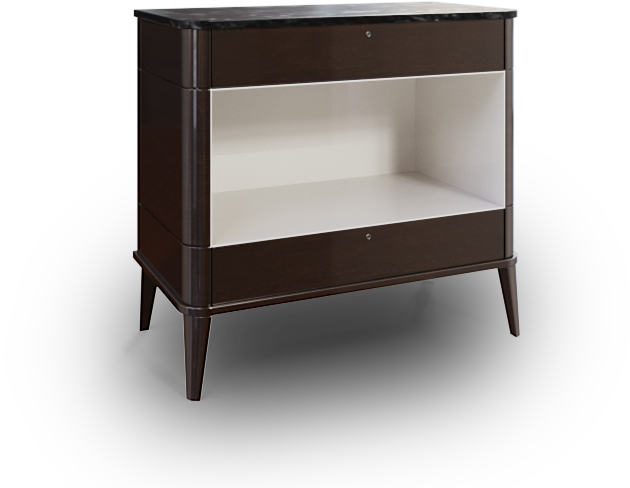 71032 Holly Table Mahogany Black Marbl Top Side Angle - Shelf (728x574), Png Download