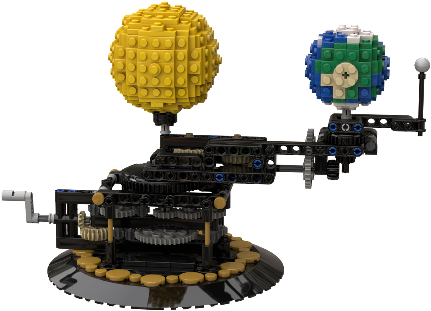 Orrery Sun Earth Moon - Gun Turret (1920x1440), Png Download