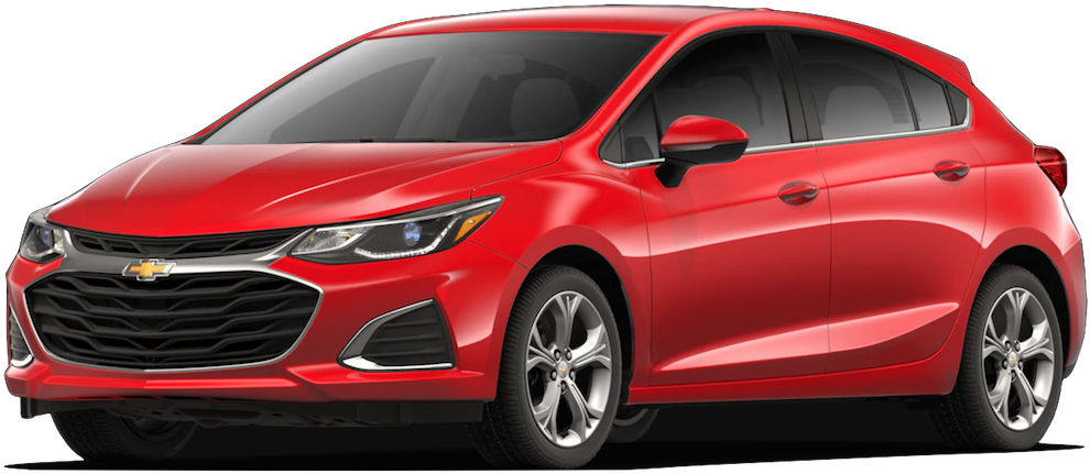 Red 2019 Chevrolet Cruze - 2019 Chevy Cruze Hatchback (1000x550), Png Download