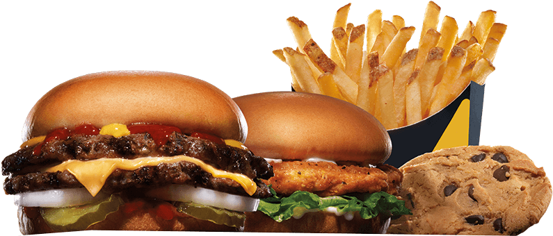 Drink Food - Hardee's All Star Meals (1102x630), Png Download