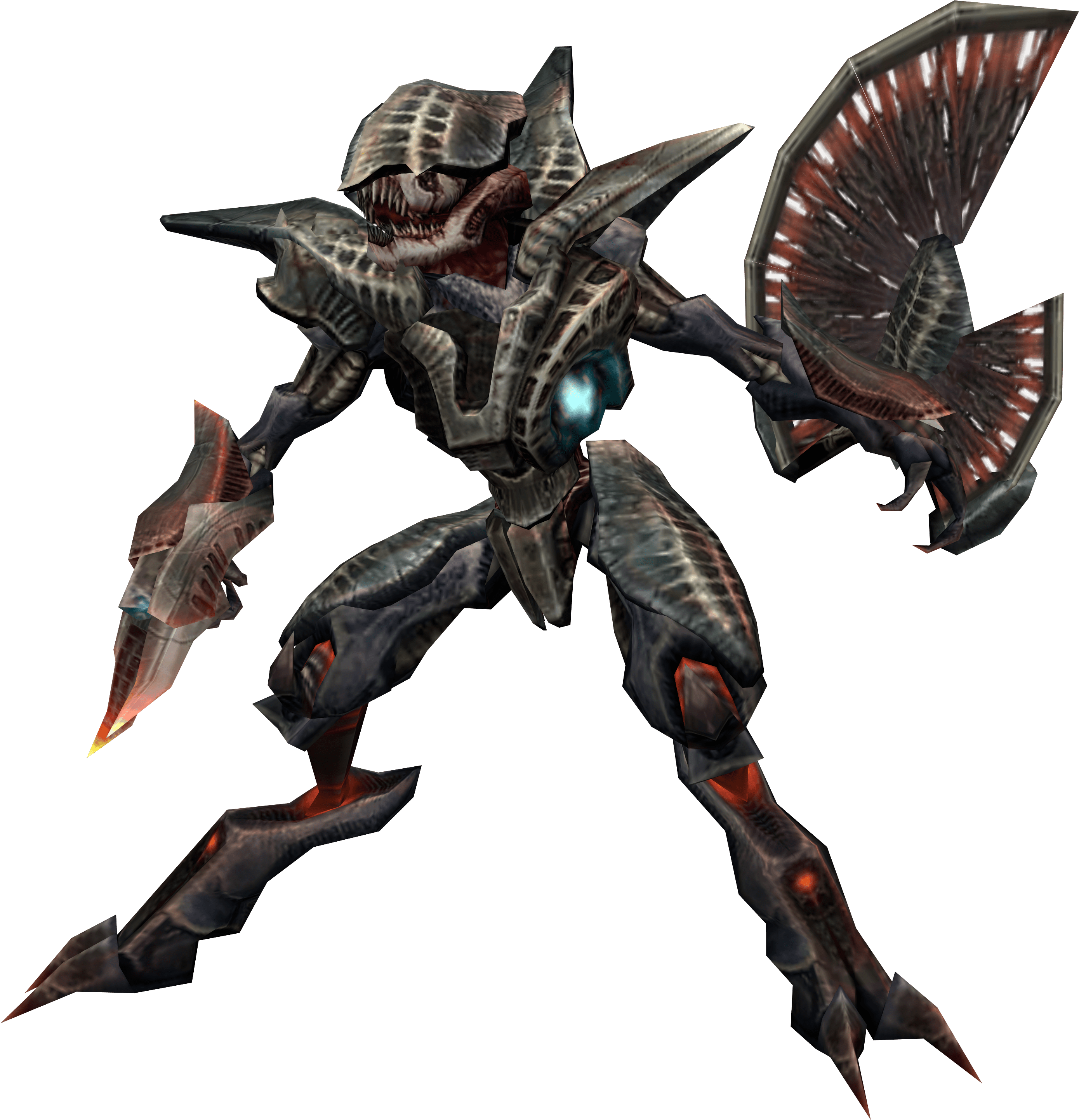 Space Pirate Metroid Troopers - Fictional Character (2864x2968), Png Download