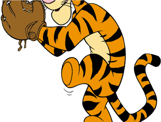 Tigger Playing Baseball (640x480), Png Download