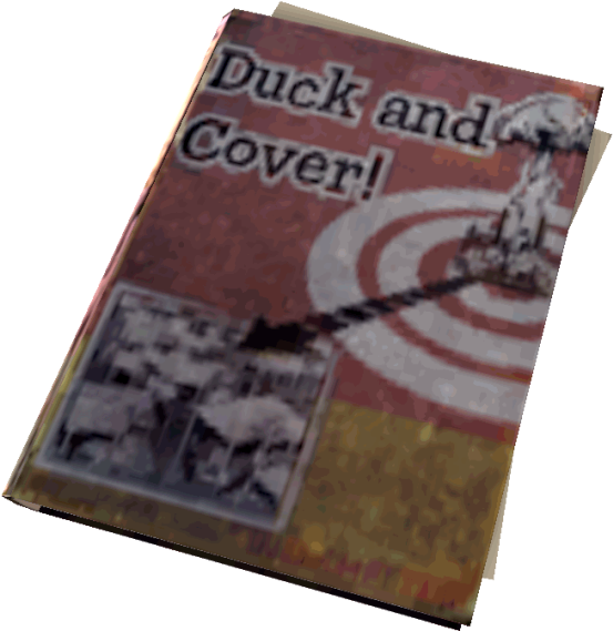 Duck And Cover - Duck And Cover Fallout (830x593), Png Download