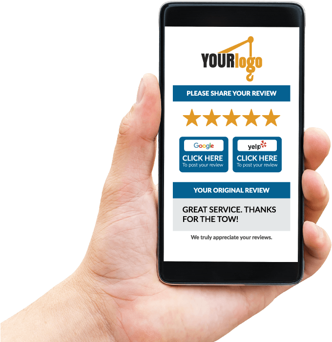 Online Reviews When You Complete Each Tow - Smartphone (693x709), Png Download