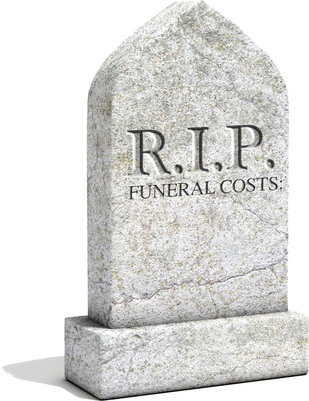 Put Your Funeral Costs To Rest - Headstone (1381x1791), Png Download