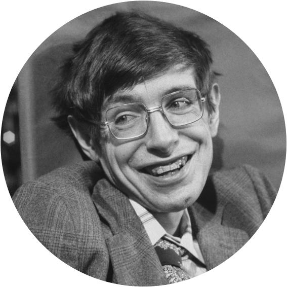 Stephen Hawking Rest In Peace (567x566), Png Download