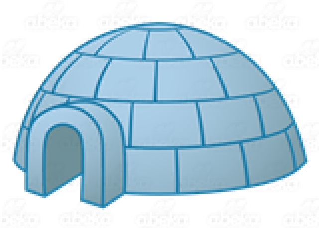 Igloo Clipart Blue - Dome (640x480), Png Download