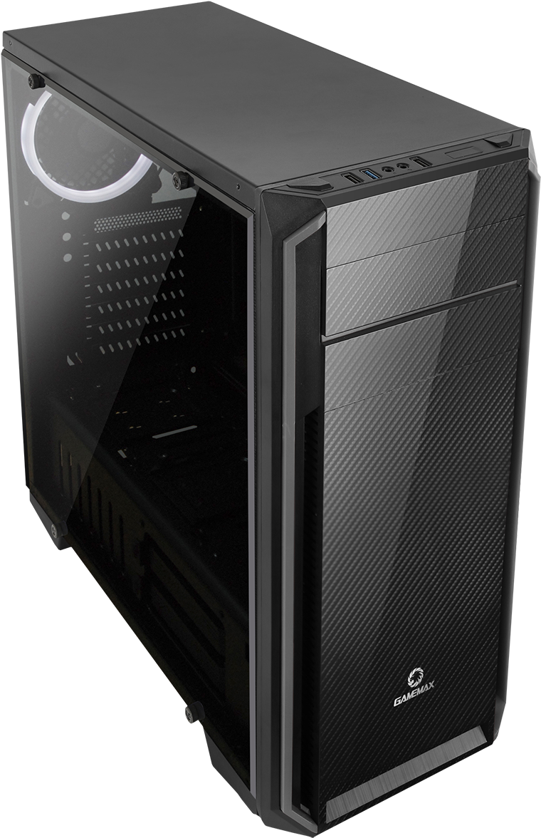 Gamemax Carbon Gaming Pc - Casing Gaming Infinity (1200x1200), Png Download