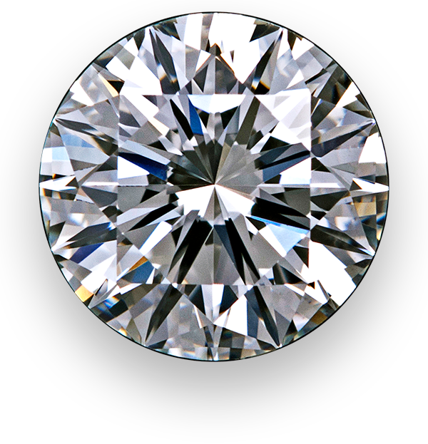 Luminus Round Cut Diamonds - Diamond (600x623), Png Download