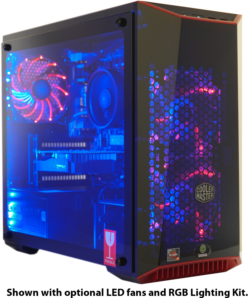 **new Prices** Signa Gaming Pc - Computer Case (1024x1024), Png Download