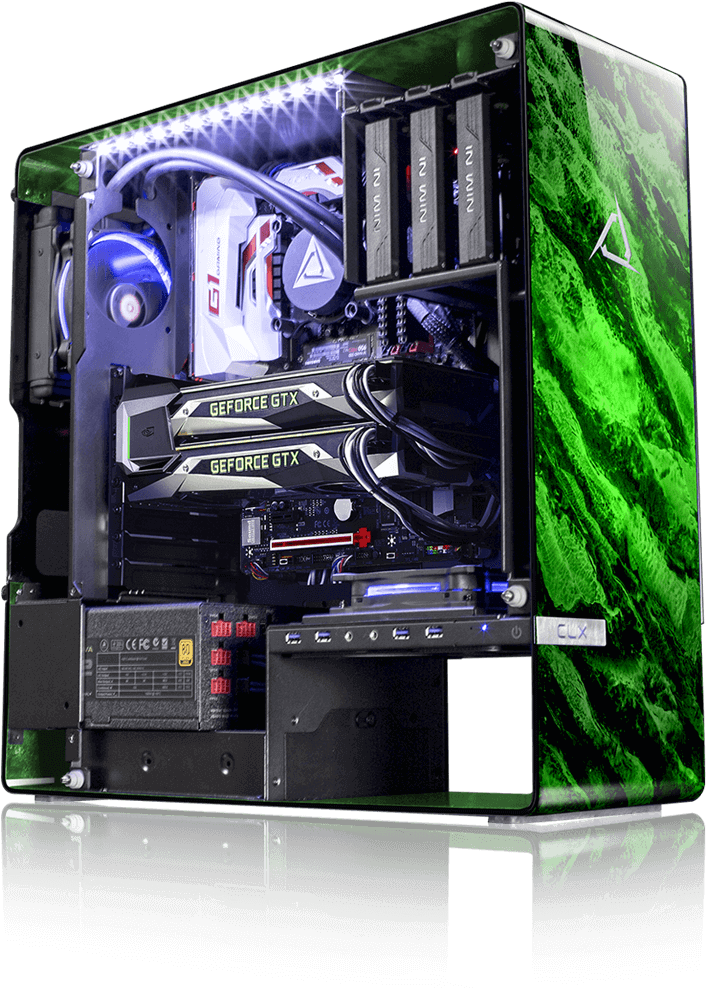 Clx Gaming Pcs And - Cpu Nvidia Gtx 1080 (1000x1000), Png Download