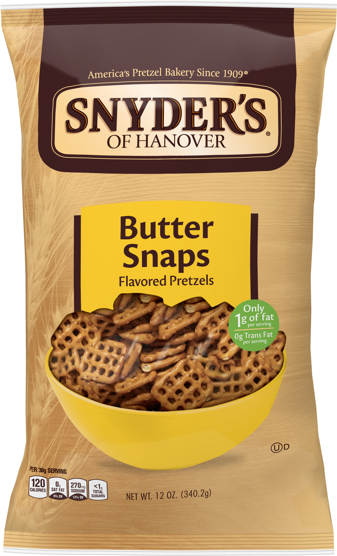 Butter Snap Pretzels (2000x2000), Png Download