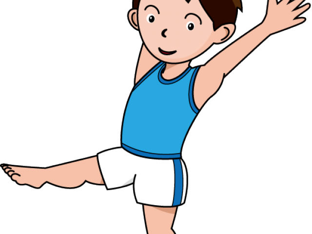 Clip Art Freeuse Library Gymnastics Clipart - Boy Gymnast Cartoon Png (640x480), Png Download