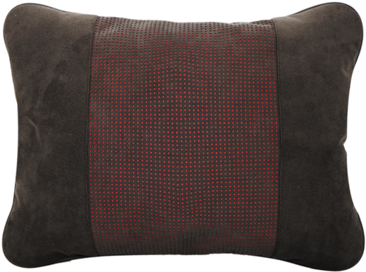 Chamois Back Support Cushion With Red Stripe Embossing - Throw Pillow (960x896), Png Download