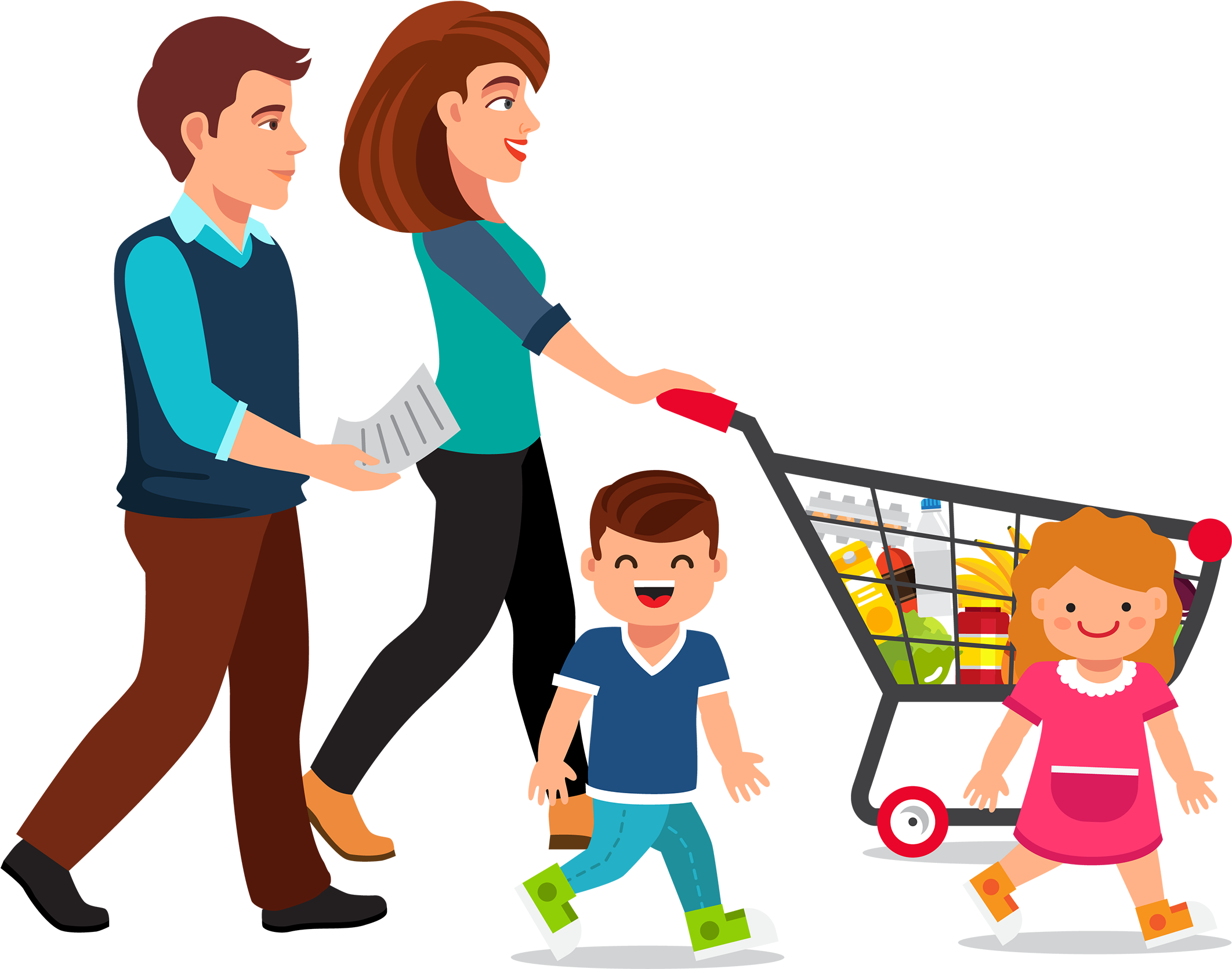 Family Pack - Family Shopping Icon (2169x2169), Png Download