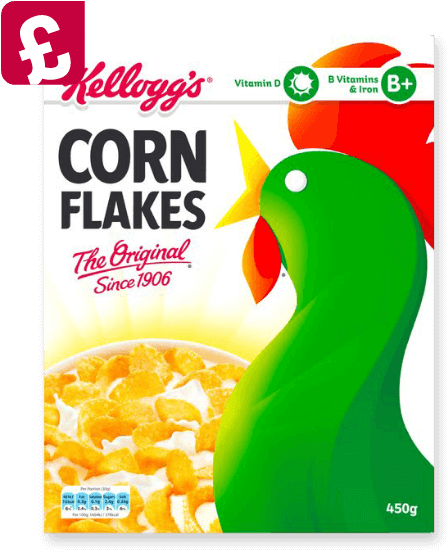 Corn - Kelloggs Corn Flakes Uk (561x572), Png Download
