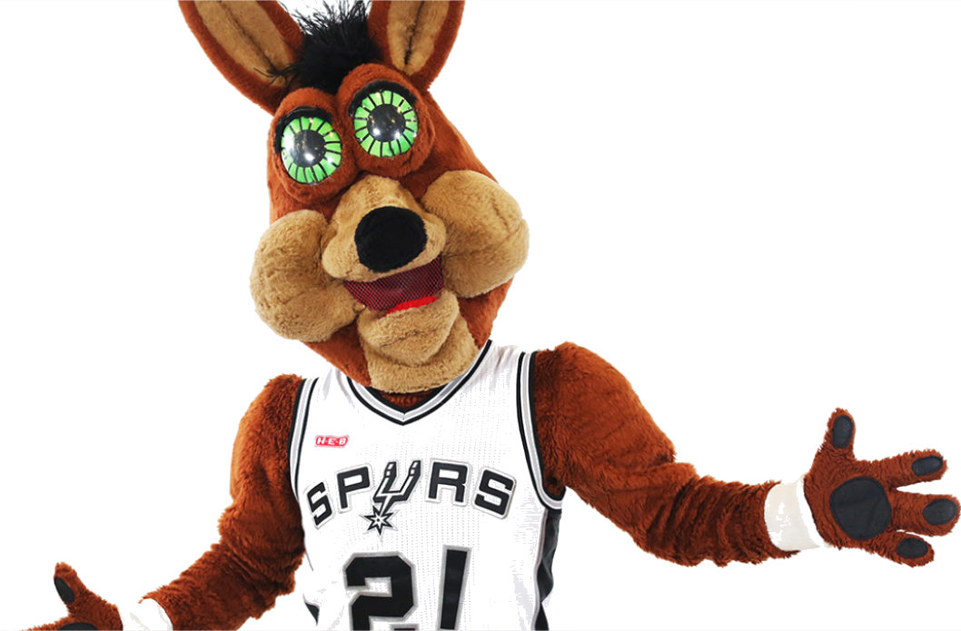 If Your School Is Able To Raise The Most Funds, Receive - San Antonio Spurs Coyote (1058x695), Png Download