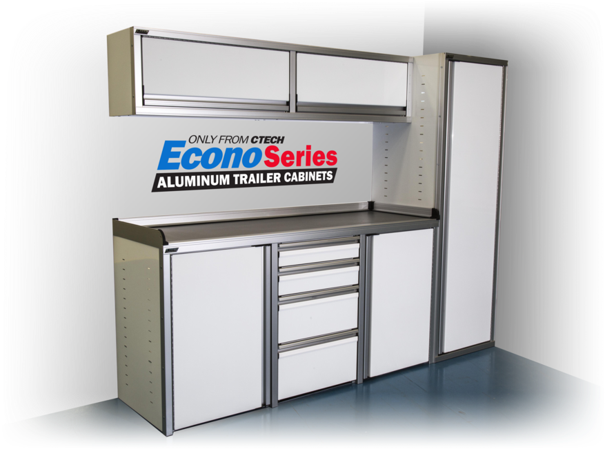 Econo Series - Aluminum Trailer Cabinets (1000x667), Png Download