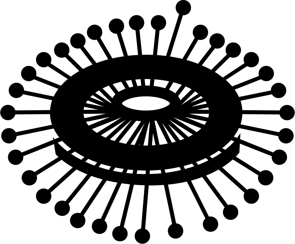 Png File Svg - Pins In A Circle (982x815), Png Download