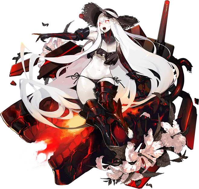 Aircraft Carrier Hime And Aircraft Carrier Summer Hime - Kancolle Aircraft Carrier Princess (659x628), Png Download