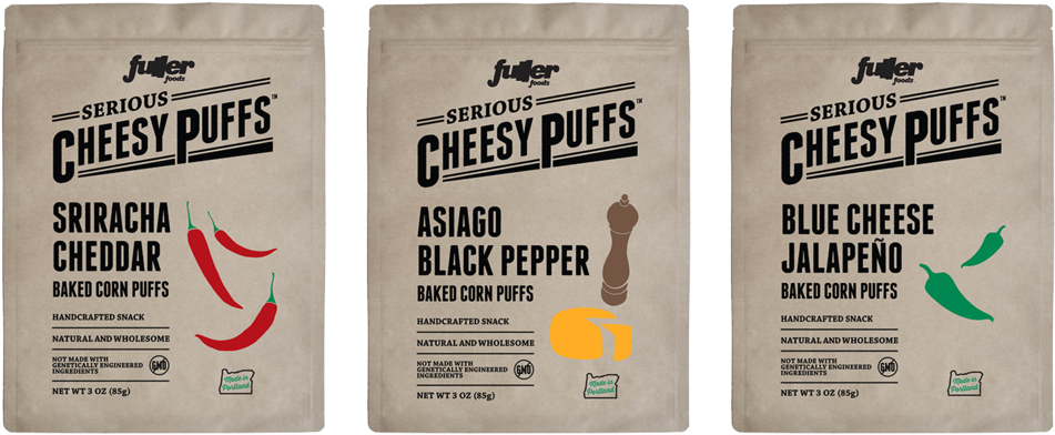 Puffs - Fuller Foods Cheesy Puffs (1000x397), Png Download
