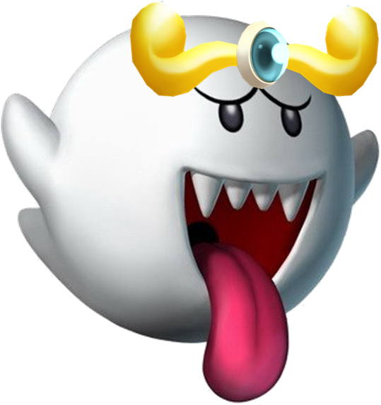 Boo In Splatoon - Boo Mario (552x591), Png Download