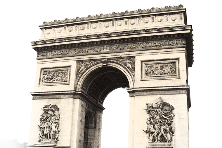 Arc De Triomphe (827x571), Png Download