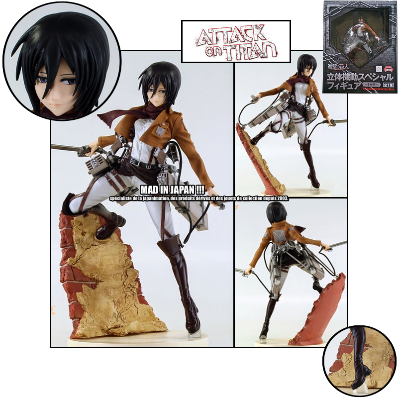 Figurine Attaque Des Titans Mikasa (800x800), Png Download