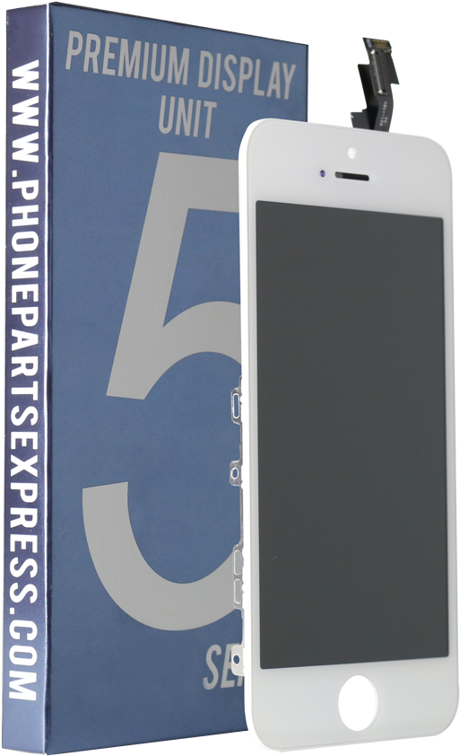 Iphone 5s Lcd And Digitizer In White - Iphone (964x964), Png Download