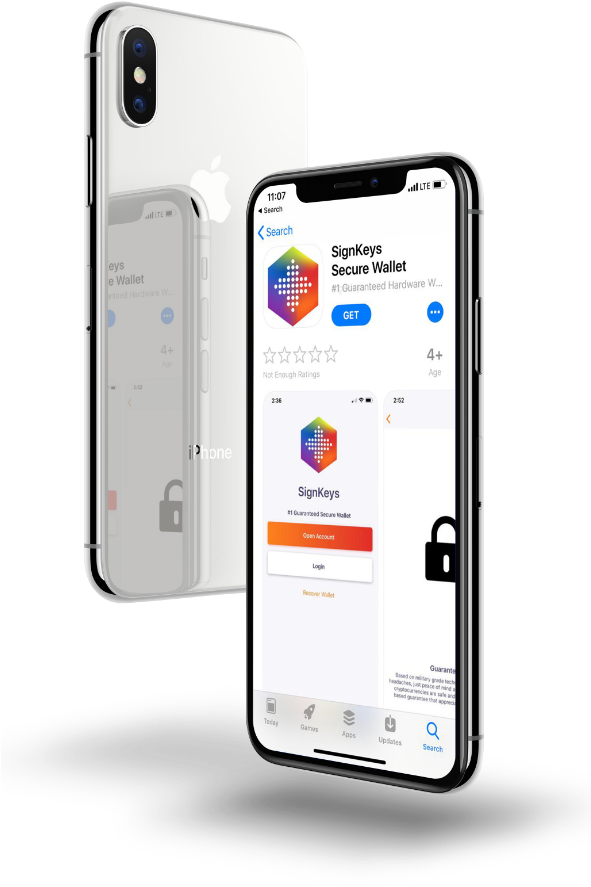 Signkeys Secure Wallet Download Appstore - Iphone (590x951), Png Download