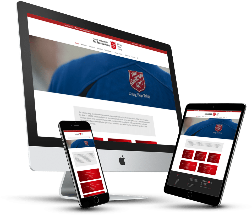 Salvation Army Parksville - Web Design (1280x960), Png Download