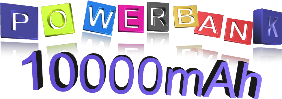 Buy Power Banks 10000mah Online - Graphic Design (1024x392), Png Download