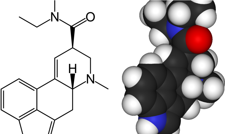 New Lsd Research May Help Explain The Brain Chemistry - Lysergic Acid Diethylamide Structure (800x450), Png Download
