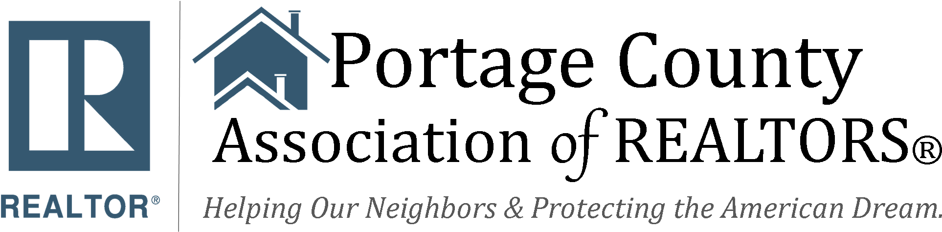 Portage County Association Of Realtors - Calligraphy (1981x479), Png Download