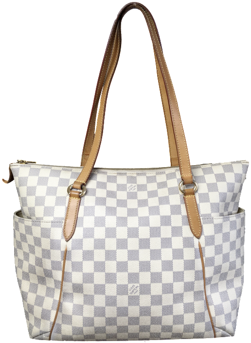 Louis Vuitton Damier Azur Canvas Totally Mm - Louis Vuitton (563x750), Png Download