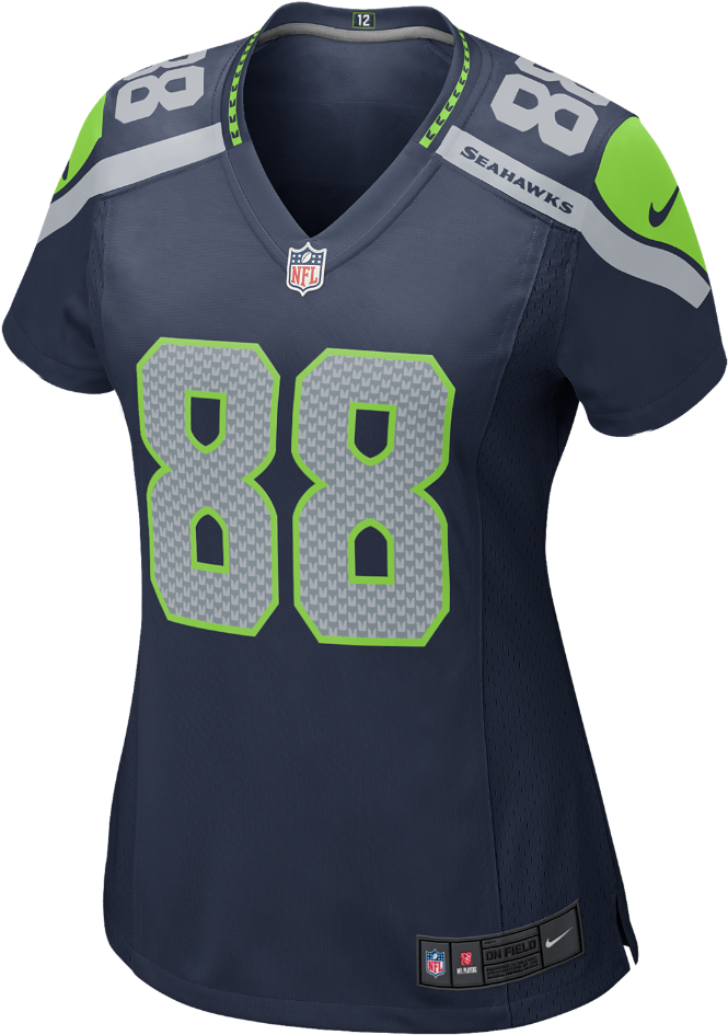 Nike Nfl Seattle Seahawks Women's Football Home Game - Seahawks Jersey 21 (1000x1000), Png Download