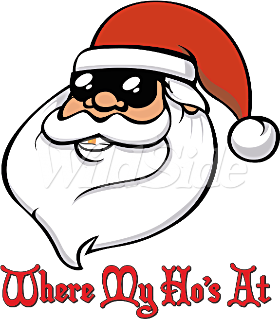 Where My Ho's At Santa Shades - Santa Where My Hos (675x675), Png Download