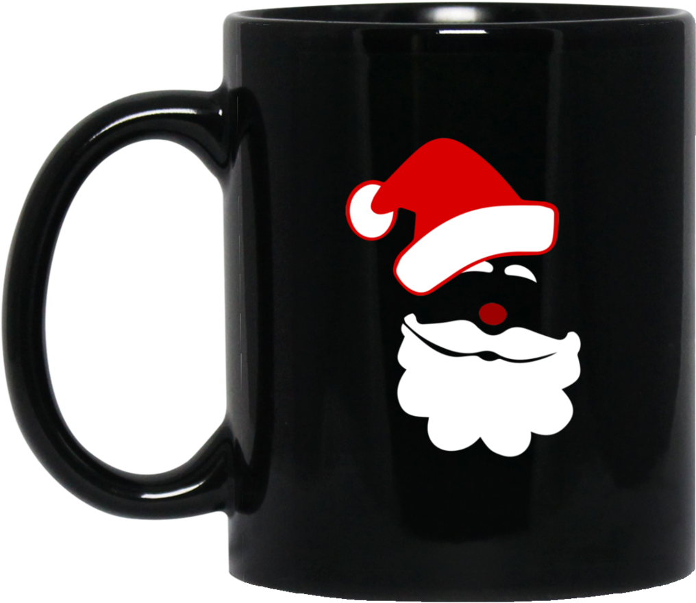 Santa Face, Santa Beard Mugs - Mug (1024x1024), Png Download