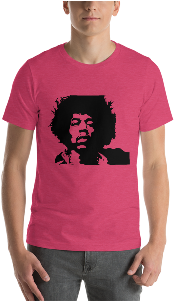 Jimi Hendrix Short Sleeve Unisex T Shirt - Flat Earth Society Merch (600x600), Png Download