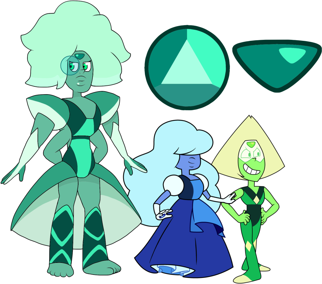 Emerald Clipart Peridot - Steven Universe Peridot And Sapphire Fusion (1280x960), Png Download