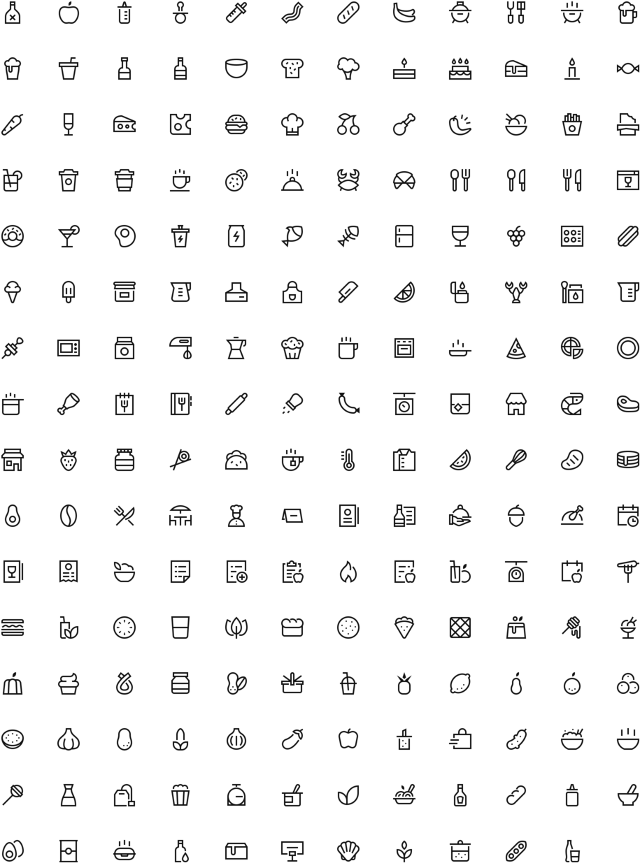 Food Icons 32px - Word Search About Rivers (960x1280), Png Download