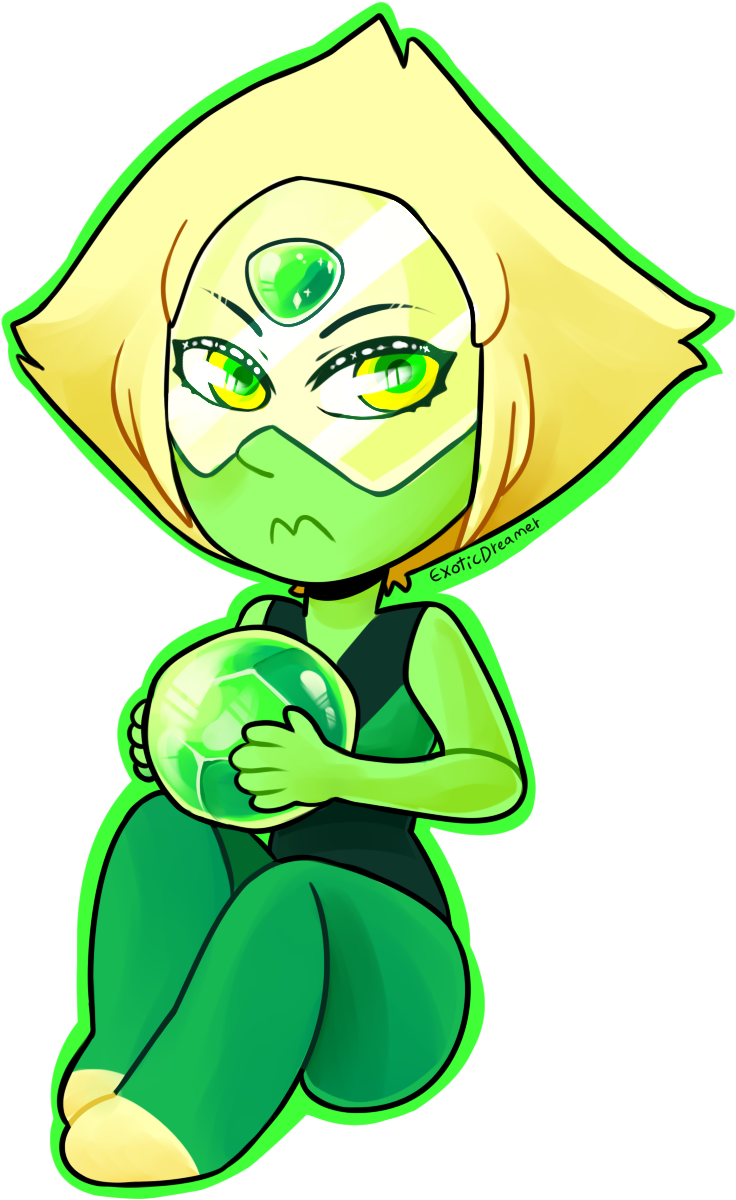 Peridot Gem Cartoon (1157x1438), Png Download