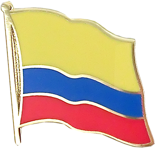 Flag Lapel Pin Colombia - Pin Colombia (750x469), Png Download