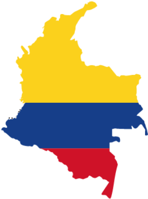 Bayport Colombia - Colombia Flag And Map (570x570), Png Download