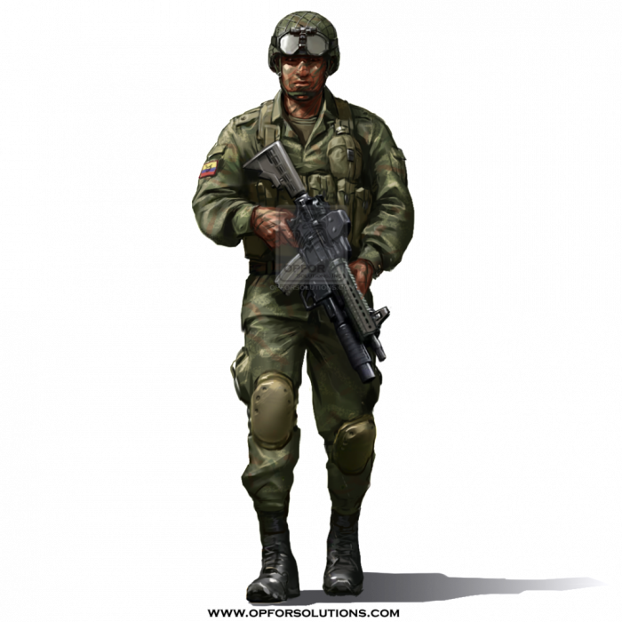 Colombia National Army Uniform Replica - Military Uniform (700x700), Png Download