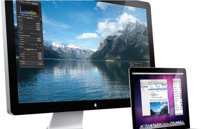 Mac Os X Lion Hidpi Support Bringing Retina Display - Cinema Display 27 Apple (820x420), Png Download