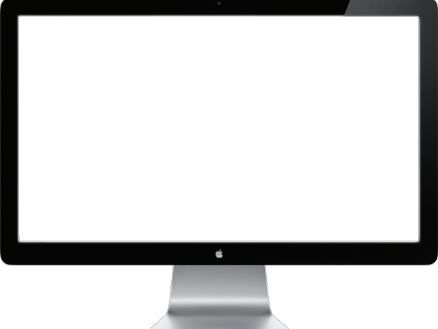 Macbook Clipart Mac Desktop - Computer Monitor Png (640x480), Png Download