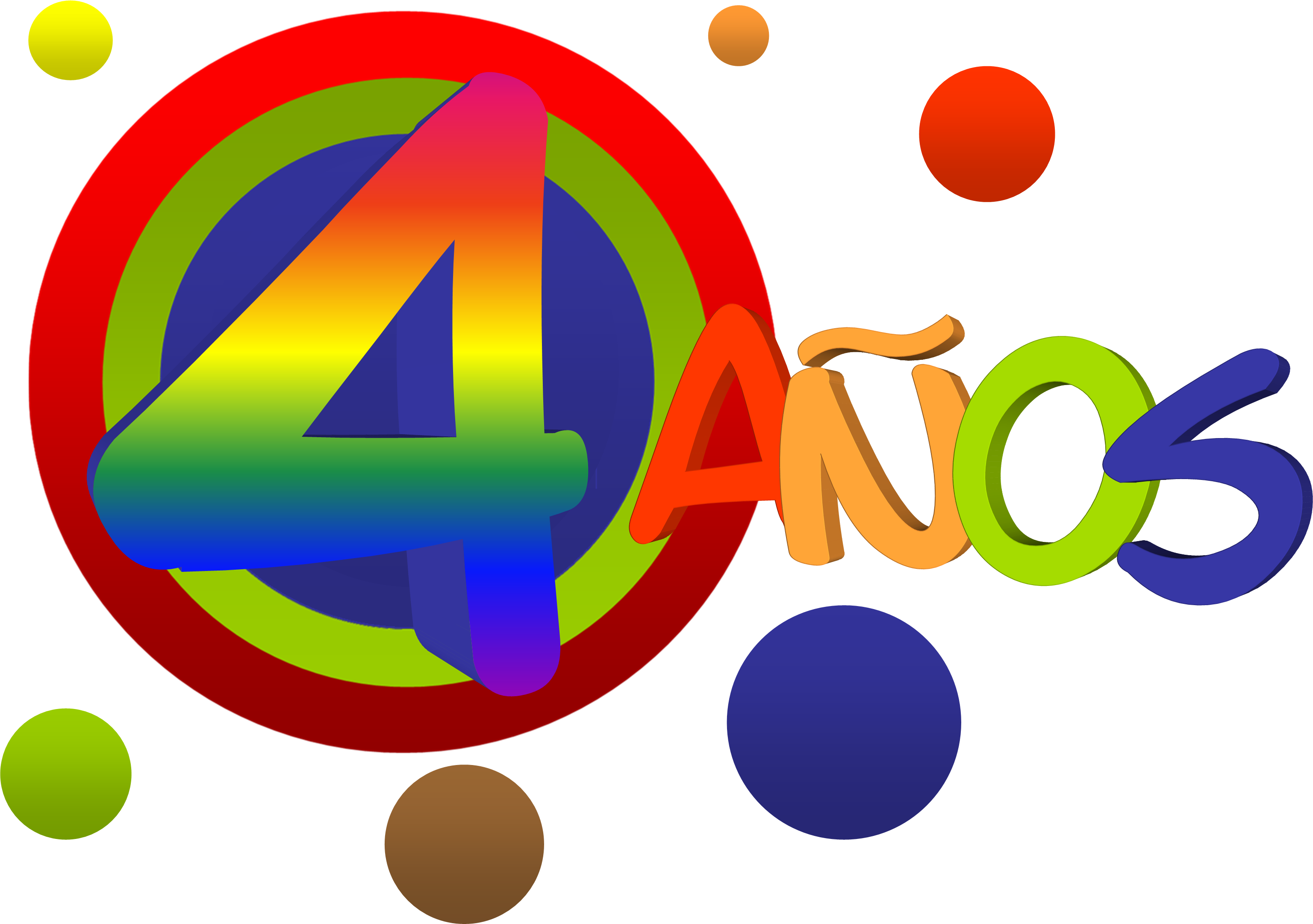 Download Canal Uno Logo - 4to Aniversario (3072x2162), Png Download