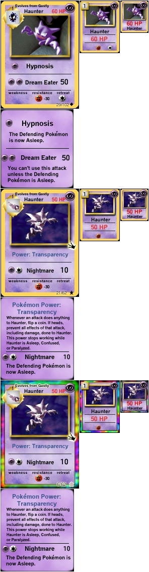 #093 Haunter - Pokemon Card (296x1131), Png Download